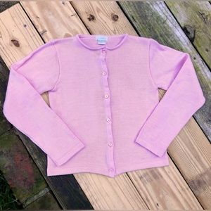 Dondolo girls size 10 boutique 100% cotton light pink sweater